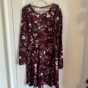 Long sleeve floral dress